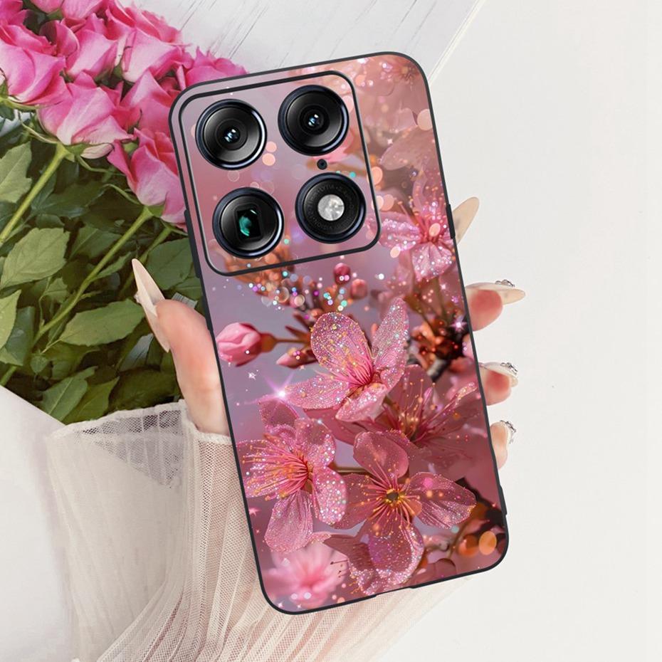 Fashion Letter Phone Case For Motorola Signature XT2603-2 Back Cover For Motorola Signature 5G Soft Black Silicone Cases