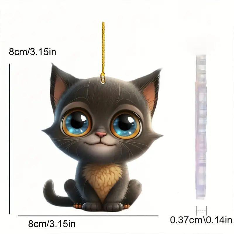 Cartoon Playful Acrylic Hanging Decoration For Home Christmas Tree And Auto Style