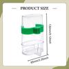 2Pcs Automatic Bird Water Feeder Food Container Parakeet Waterer for Budgies Lovebird Cockatiel