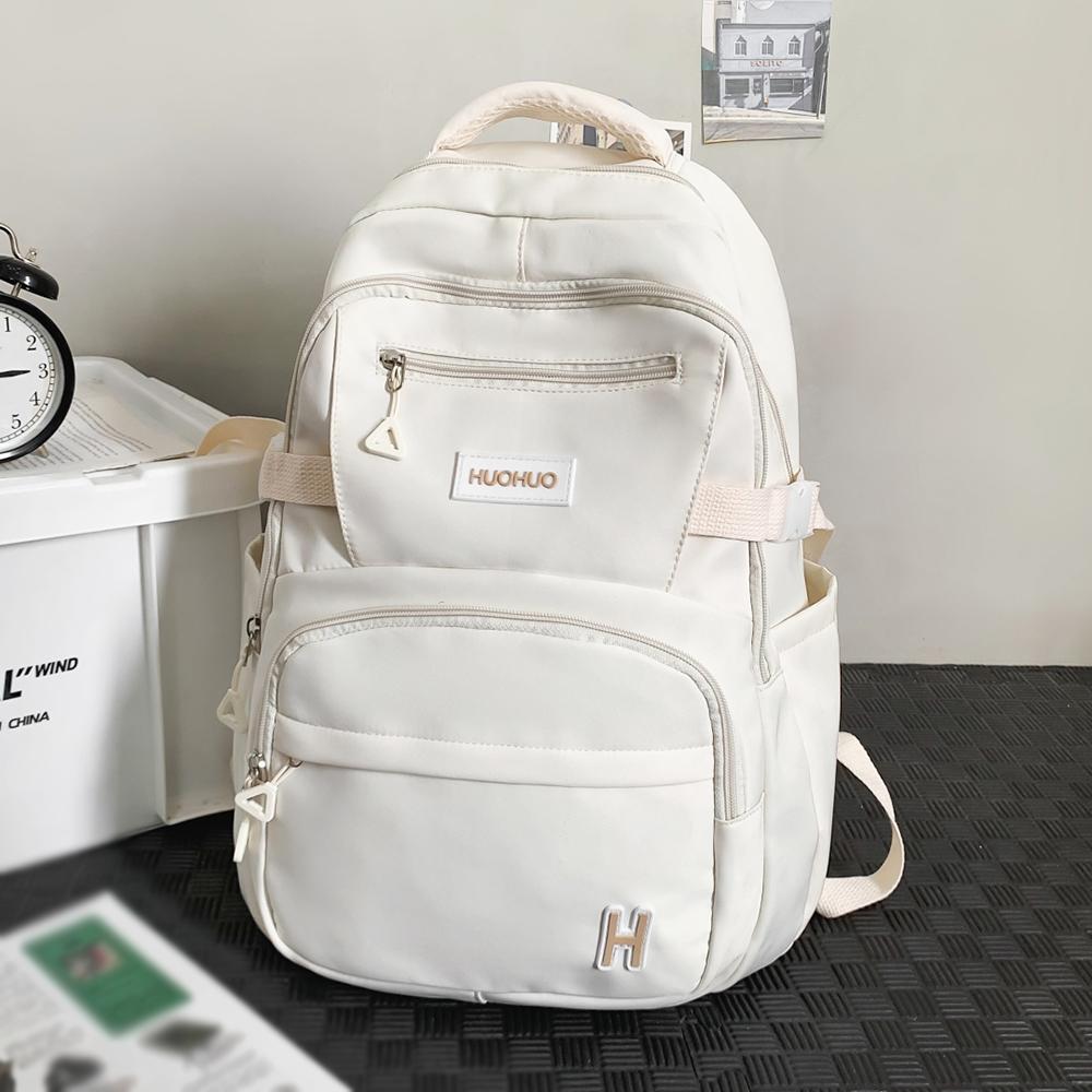 

Large Capacity Backpack for Women, Versatile for High School and College Students, Backpack for Students бежевый