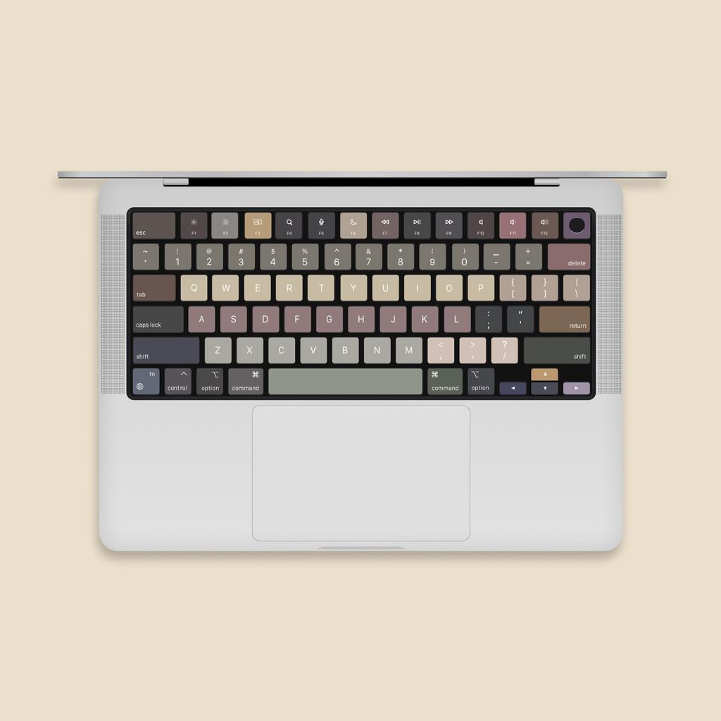 

For Macbook Air / Macbook Pro M1 M2 M3 M4 M5 Keyboard Protector Film / Colorful Printing Micro Matte Soft Paper Keyboard Stickers Keyboard Protetcor Macbook Pro 13-A2251/A2289