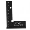 Flat Edge Square Ruler for Precise 90 Degree Angles in Woodworking Projects
