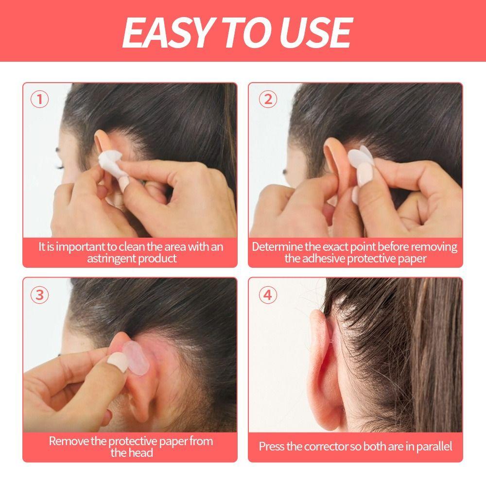 Transparent Ear Correctors Behind Ear Adhesive Ear Corrector Hot Ear Tape for All Ages Women Men