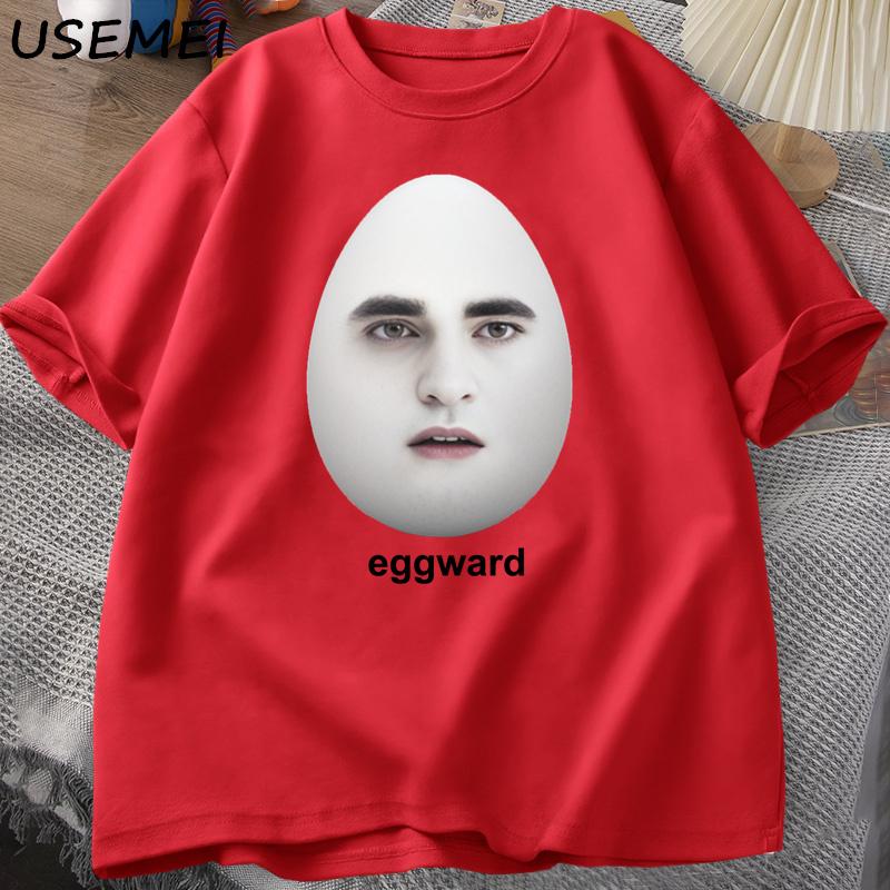 

Twilight Eggward Meme TShirts Unisex Edward Cullen Parody Humor graphic T shirt Casual Cotton Short Sleeve printed Tshirt Tops XL