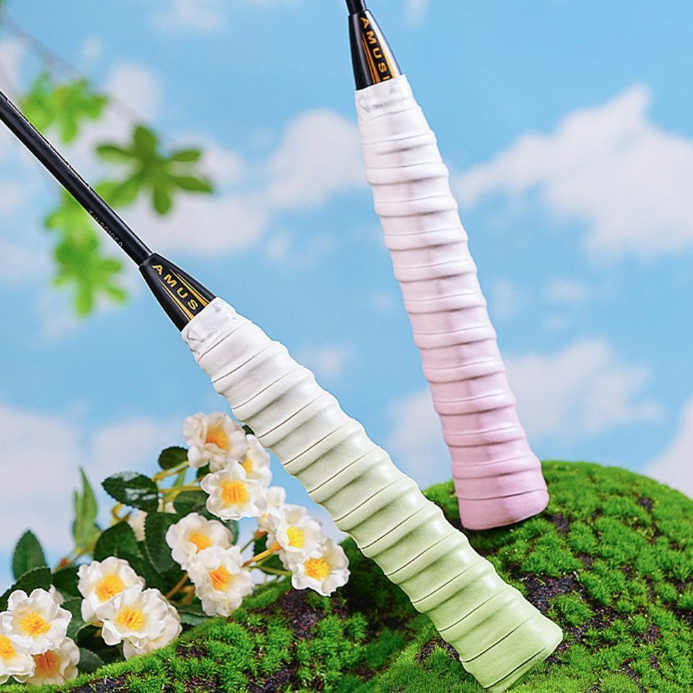 Gradient Color Fishing Rods Band Sweat-Absorbent Badminton Racket Grips Wrap Racquet Supplies
