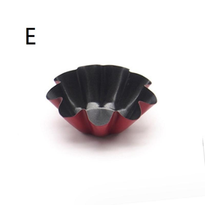 Muffin-Form Kohlenstoffstahl Eierkuchen-Formen Mini Antihaft-Kuchenform Wiederverwendbar Kreative Tartlet-Backform Pizzaform