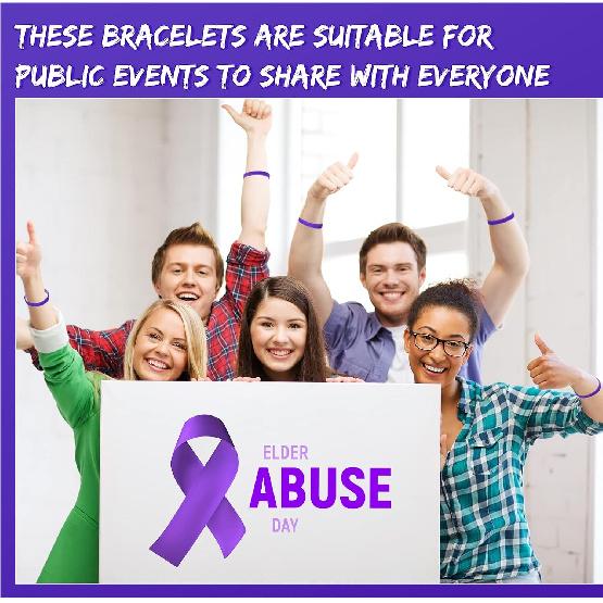 Kigeli 100 Pcs Purple Ribbon Awareness Silicone Bracelets for Suicide Prevention Alzheimer Pancreatic Epilepsy Domestic Violence Overdose Lupus