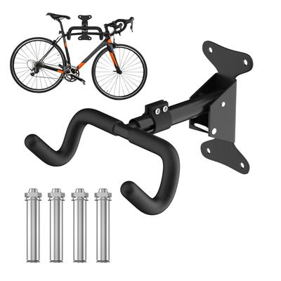 Foldable Bike Wall Mount Bike Bicycle Display Adjustable Extendable Bike Wall Display Easy Installation 1 Hook, Hanger, Rack, 360° Angle, Length,
