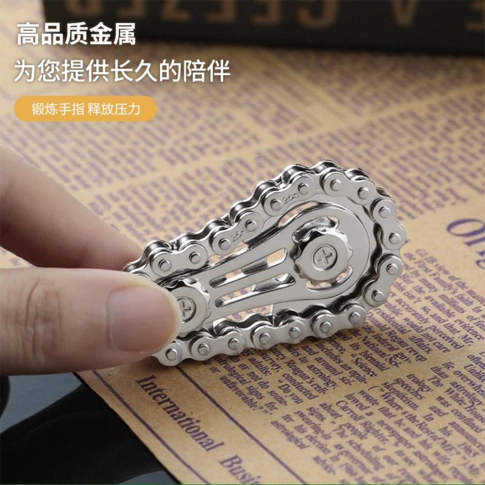 New Sprockets Flywheel Fingertip Gyro Fidget Spinner Antistress Anxiety Metal Bike Chains EDC Spinner Fidget Toys for Adult