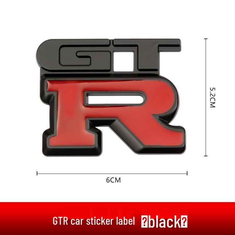 3D Metal GTR Car Emblem Sticker for Trunk and Tail Modification