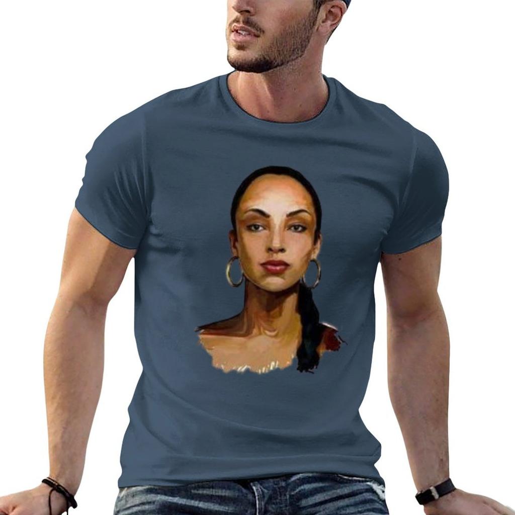 Sade Vitage 90s Classic T Shirt Tshirt Daily Casual Short Sleeve Tee Shirt