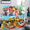 Mario Classic Poster Blanket, Mario Fan Cozy Throw, Great Gift.chl