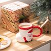 360ML Weihnachtsstrümpfe Modellbecher Kreative Niedliche Keramiktassen Weihnachtsmann Schneemann Kaffeetasse Wohnzimmerdekoration Weihnachtsgeschenke
