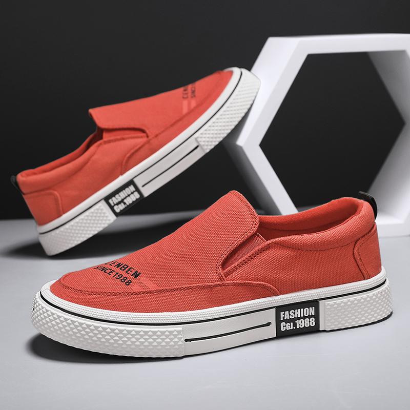 Classic Canvas Shoes Men Fashion Flat Sneakers Male Casual Men's Shoes Slip On Loafers Men Vulcanized Shoes For Men