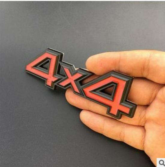 4X4 Metal Emblem for Jeep: 3D Decorative Four-Wheel Drive Body Sticker