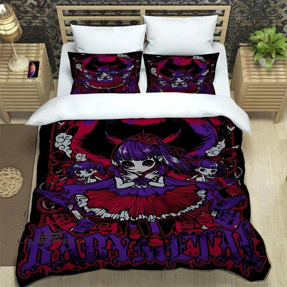 3D Print Rock Music Babymetal Bedding Sets Exquisite Supplies Set Duvetcover Bed Comforter Set Bedding Set Luxury Birthday Gift