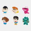 Nanoblock Mini Crayon Shin-chan VOL.2 (6 Pieces) Korean Ver., Korean Popular Bandai