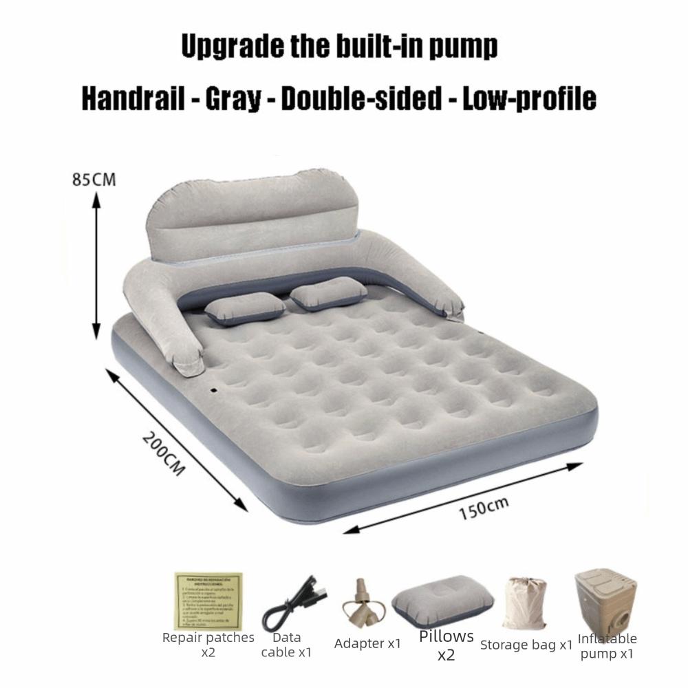 Automatic Inflation Inflatable Bed With Bedside Table Thickened Mattress Skin-friendly Increase Height Air Cushion