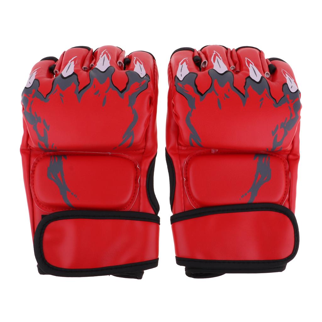 Kickboxen Sparring Grappling Handschuhe Sandsack Fingerlos