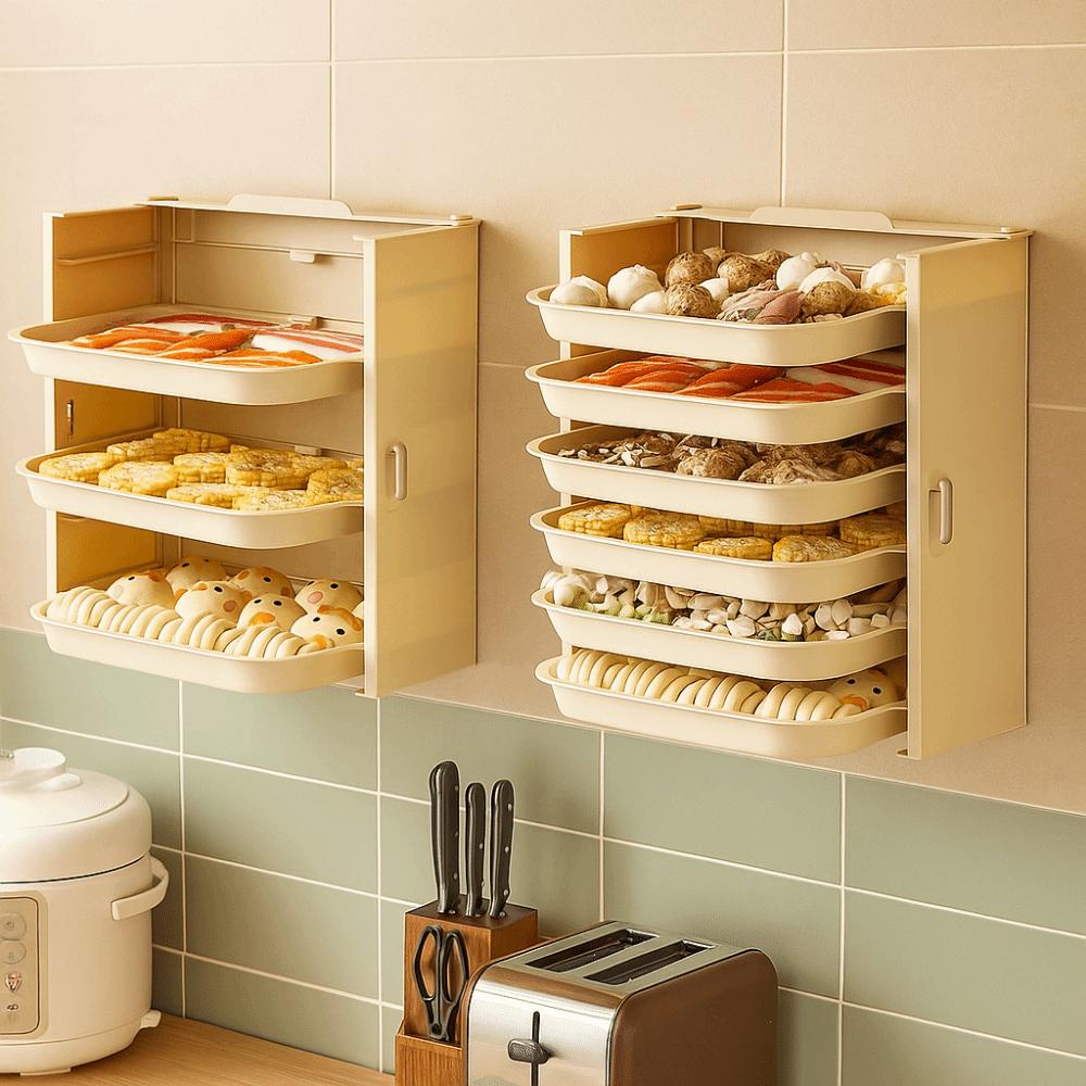 Creative Dish Preparation Rack Foldable Kitchen Organizer Shelf  Household