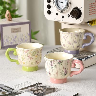 Besondere Schöne Kaffeetasse für Damen Persönliche Besondere Britische Retro Tasse Keramik High End Exquisite Nachmittagstee Tasse