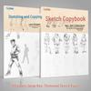 Caderno de Esboços para Treinamento Básico: 2 Volumes para Pintura de Figuras e Desenho de Linha