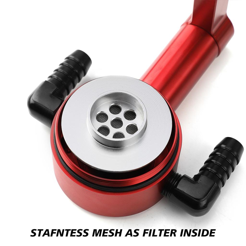 Oil Catch Can Tank 5.7 HEMI Z-Bracket Billet Catch Can for 2011-2021 6.4L Dodge Charger Challenger Chrysler300 Air Oil Separator