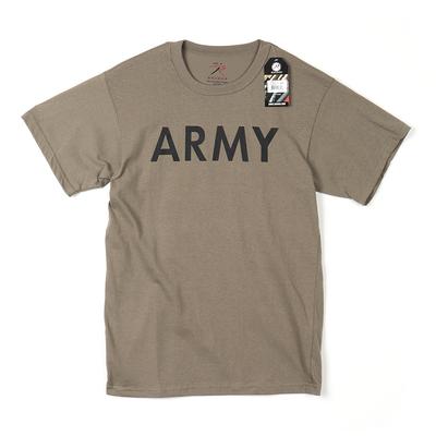 Loseuko 3872 Rothco Ar 670-1 Coyote Brown Army Physical Training T-Shirt