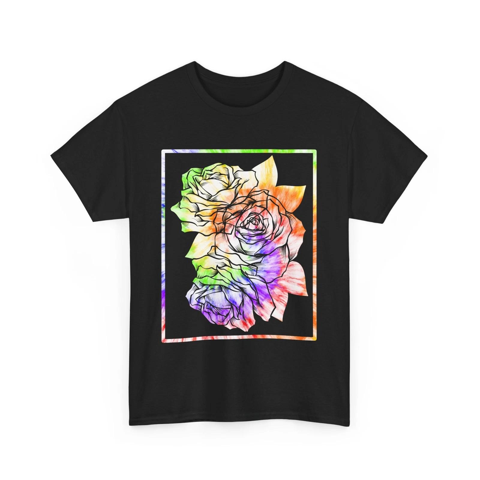 Roses Shirt, Flowers Roses Lovers Planting Gardening Women Men Tie Dye Shirt 4XL