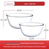 ZISIZ Large Thickened Heat-Resistant Glass Mixing Bowl