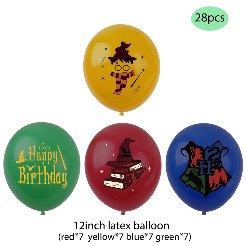 Party Harry Potter Decorations Cake Toppers Spiral Pull Flags Aluminum Set Foil