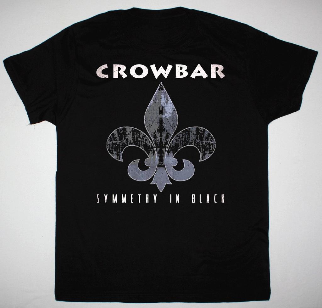 CROWBAR SYMMETRY IN BLACK T-Shirt Short Sleeve Black Cotton Men S To 5XL BE665