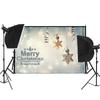 Christmas Photography Backdrop Vinyl Winter Snow Tree Fireplace Photo Background for Holiday Party Studio Kids Portrait Decoration
