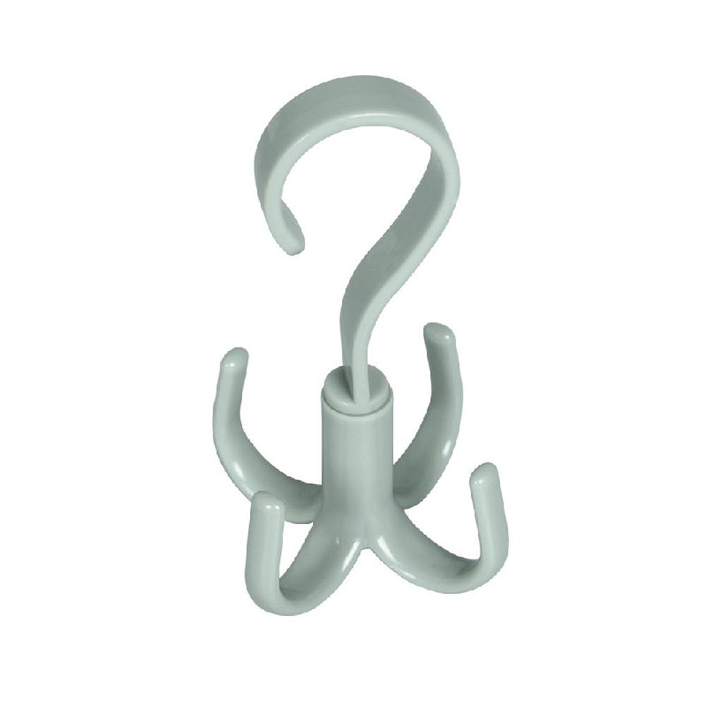 4-claw Hanger 360 Degree Rotatable Multifunctional Kitchen Storage Hook For Hanging Bag Scarf Belt Clothes