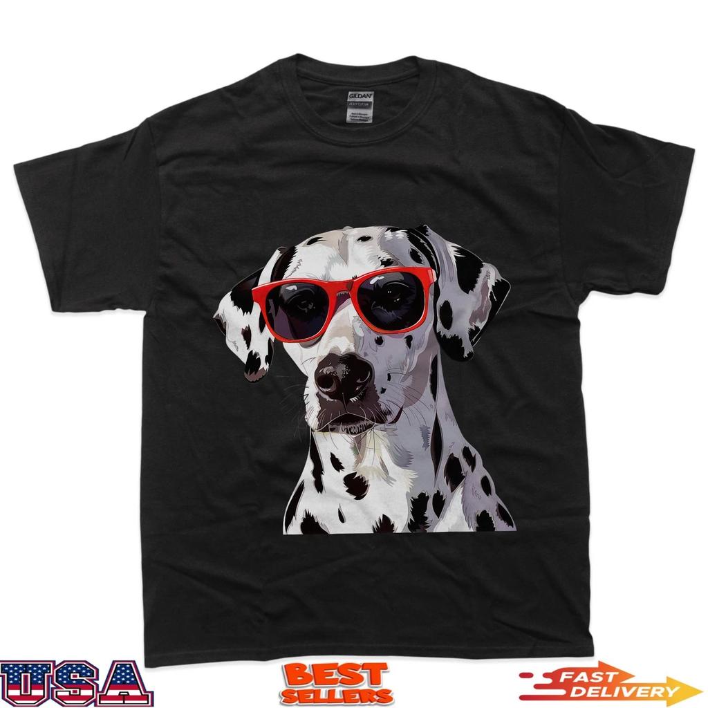 Ödalmatiandog Dalmatian Dog Sunglasses T-Shirt