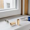 8 Stück Messing Schneidebrettfüße Massivholz Tablettfüße Schmuckschatulle Display Tablett Erhöhung Kegelform Möbelfüße Schneidebrettfüße