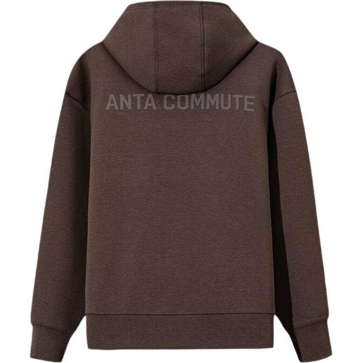 Anta Versatile Loose Fit Hooded Jacket With Back Letter Zipper Men Jackets 152547715-2