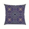 Home Decor Exquisite Ethnic Pattern Decorative Pillow Covers Pattern Cushion Cover Suitable for Sofa Bedroom Car Pillow Cover