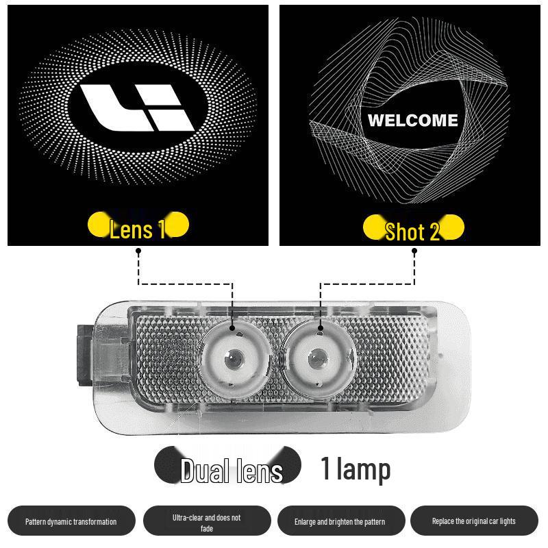 Perfect for Ideal L9 Welcome: ONE Car Door Projection and Dynamic L6, L7, L8 Ambient MEGA Welcome Lights.
