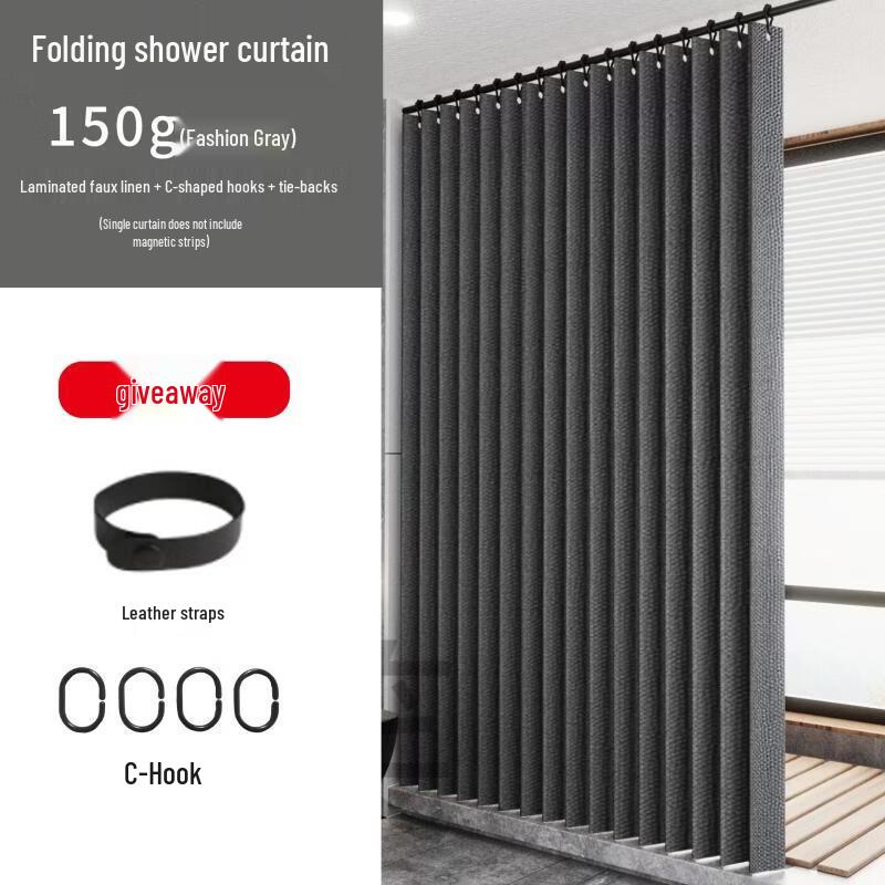 Handun Folding Shower Curtain