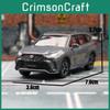 Highlander Alloy Toyota Car Model With Inertia Motion Design For Gift Childrens