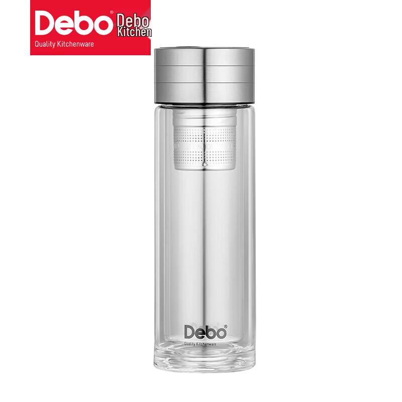 Debo Bergmans 350ml Magnetic Double-Layer Glass Tea Cup