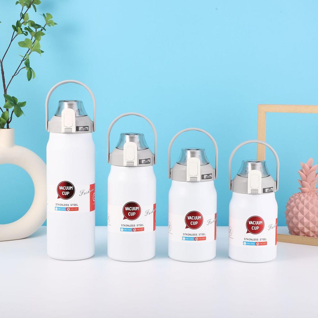 1,3 l/1,7 l Großvolumige Thermoflasche Outdoor-Becher Edelstahl-Thermoskanne Wasserflasche Tragbare Vakuumflasche Kalt- und Heiß-Trinkbecher