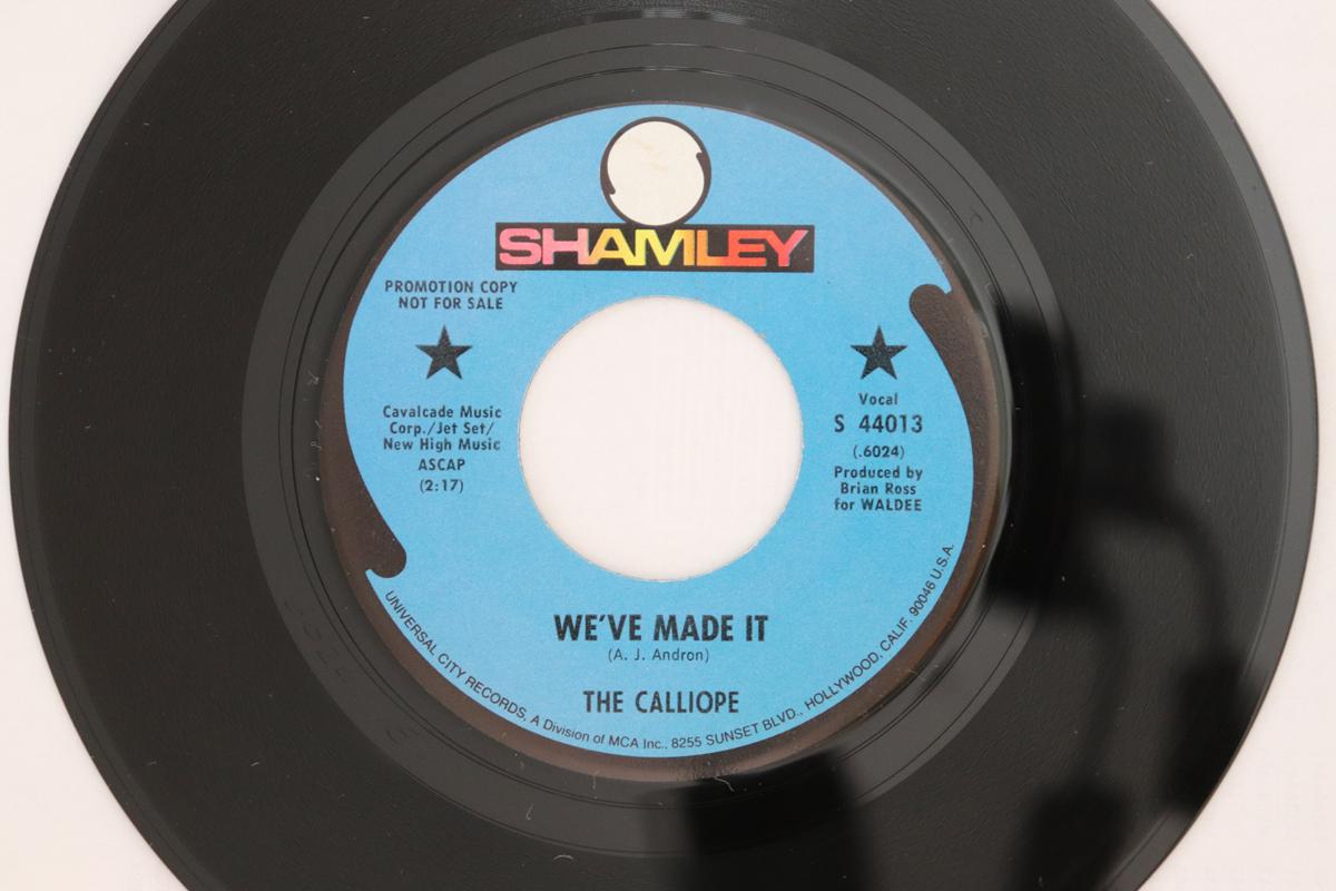 

7inch Record CALLIOPE - We ve Made It S44013 Shamley 1969 US Rock Used