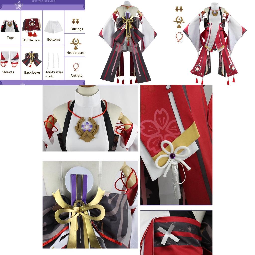 Stunning Yae Miko Guuji Yae Cosplay Costume For Women