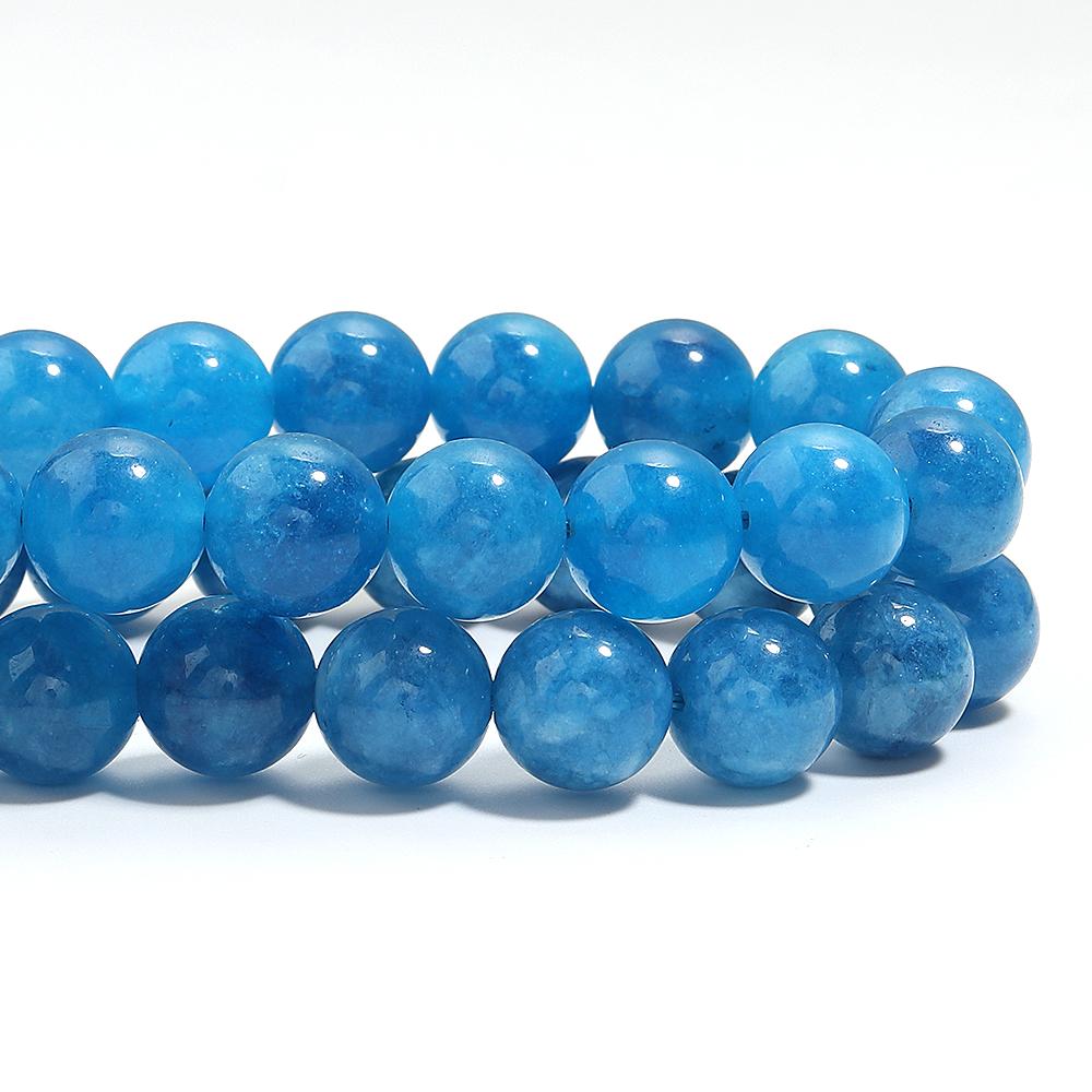 6 8 10mm Natural Apatite Stone Beads Blue Round Loose Spacer Beads For Jewelry Making DIY Crafts Bracelets Necklace Accessories
