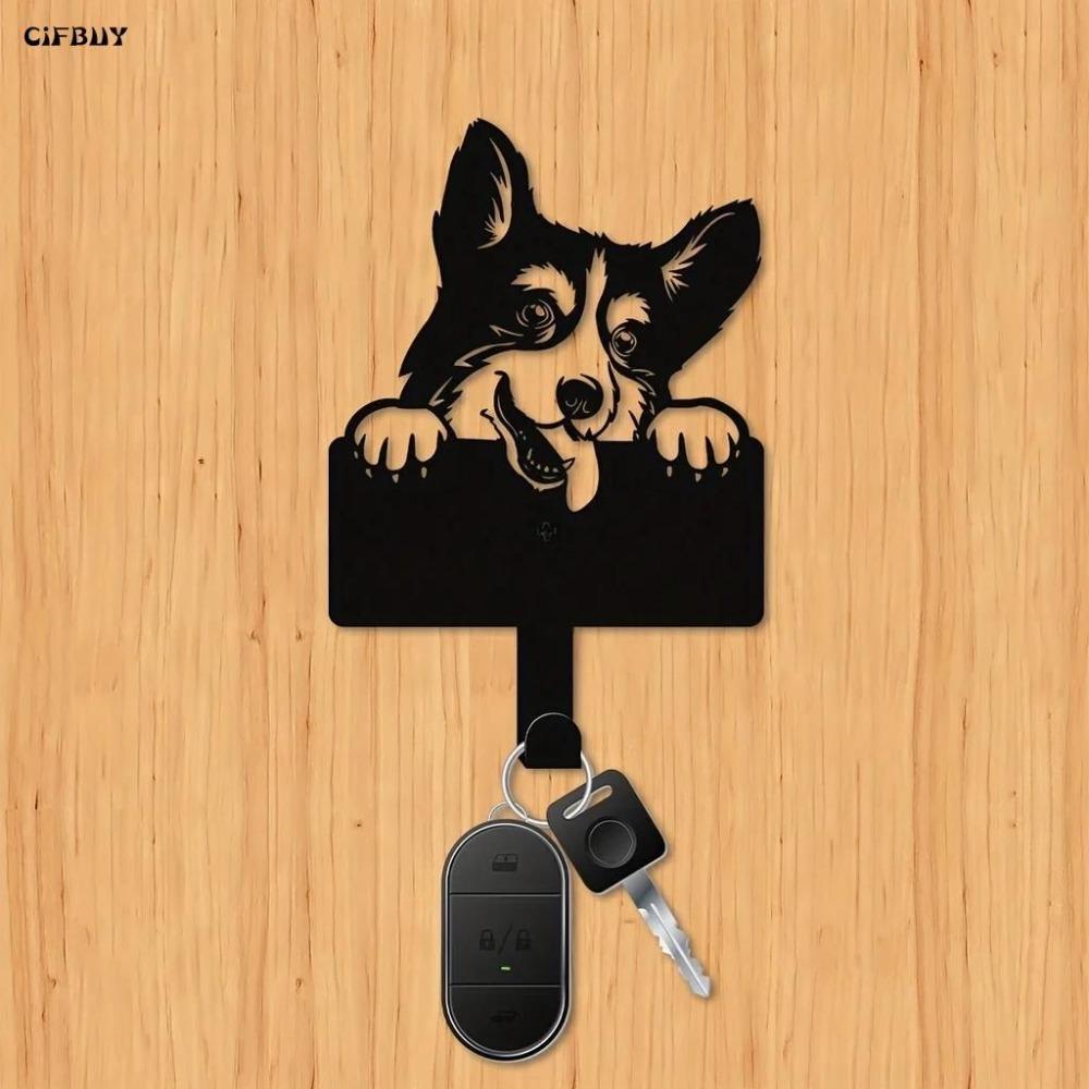 Wall Hook Metal Corgi Dog Lover Home Decor