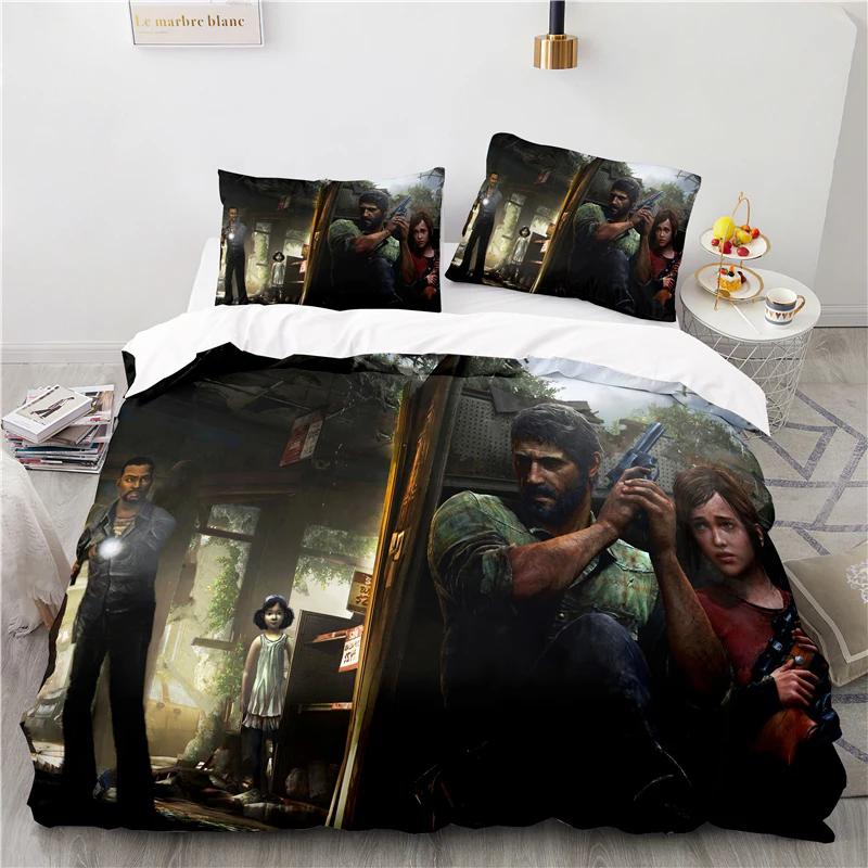 3D Printed Game The Last of Us Duvet Cover Pillowcase Bedding Set Double Twin Full Queen King Adult Kids Bedclothes Quilt Cover