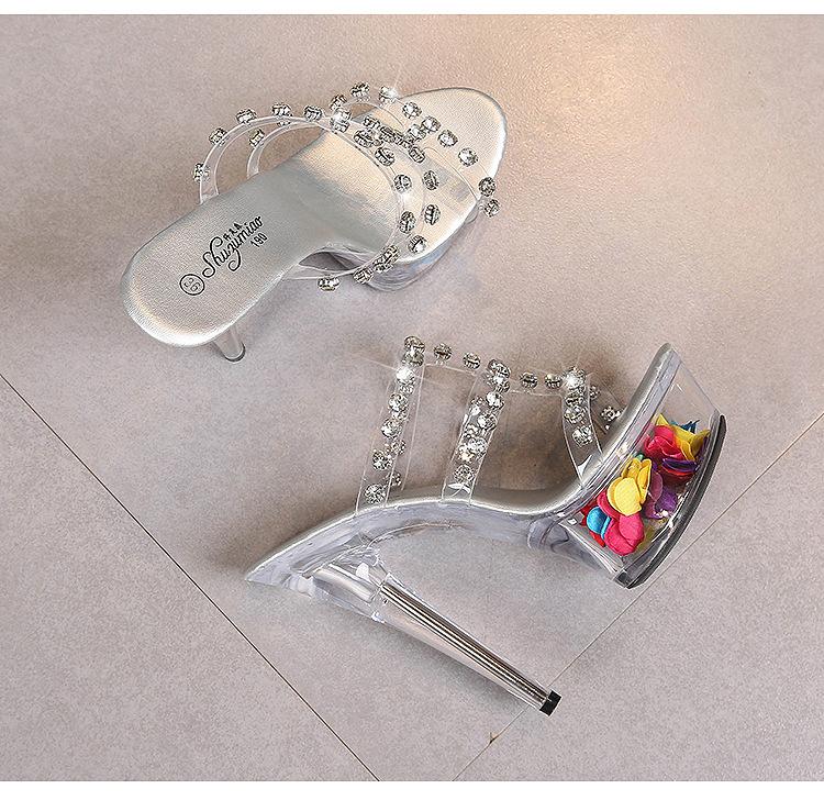 Women's Platform Sandals Summer Fashion Rhinestone 13CM/15CM Versatile Sexy High Heels Stiletto LFD-1099-31