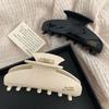 New Creative Design 10.3CM Geometric Scallop Large Hair Clip Claw Rerto Black White Acetic Acid Shark Clip Hair Accessories